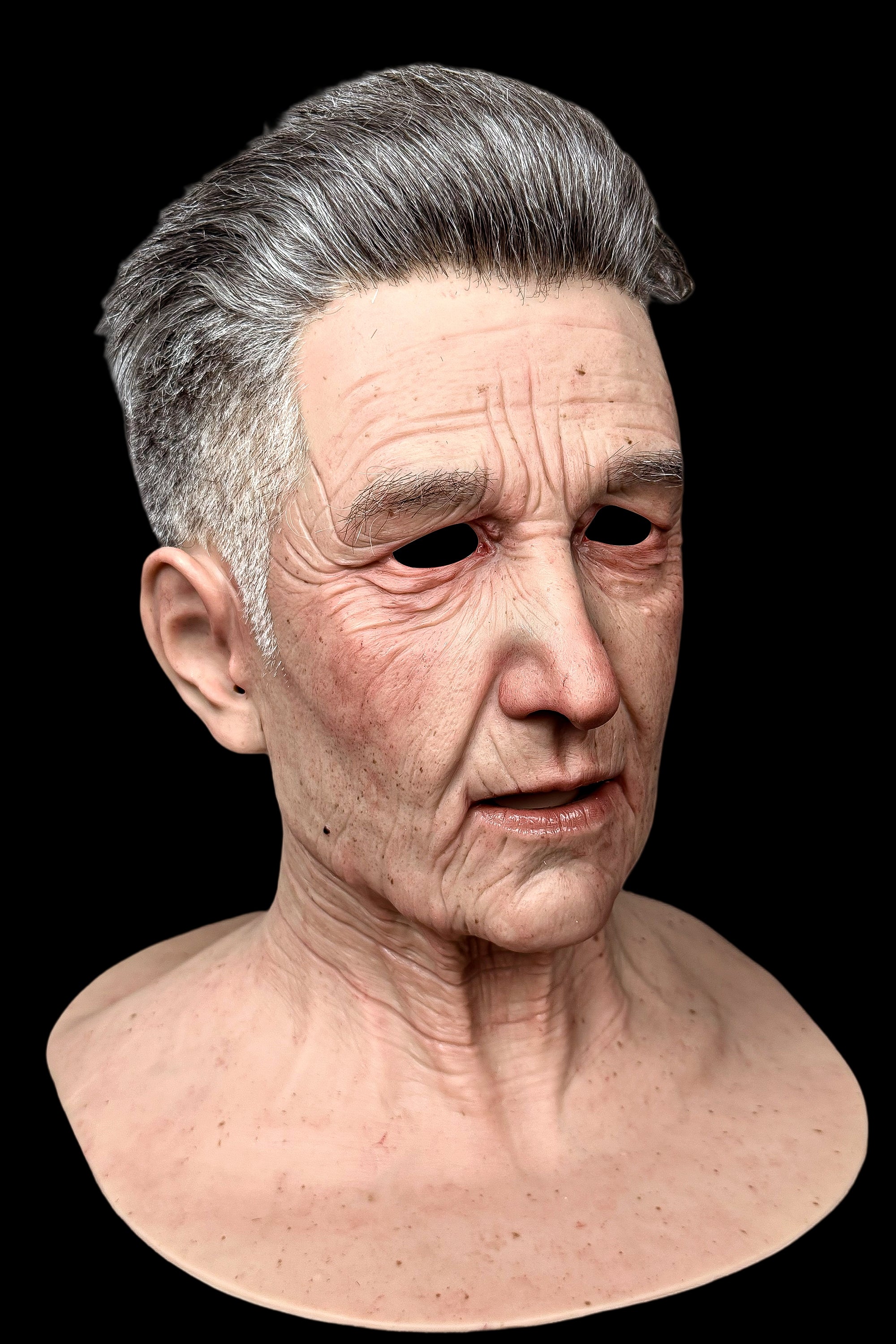 Abby Ultra Realistic Silicone Male Mask – Full Head Lifelike Face Mask for Cosplay, Halloween, Film & Stage SFX Props
