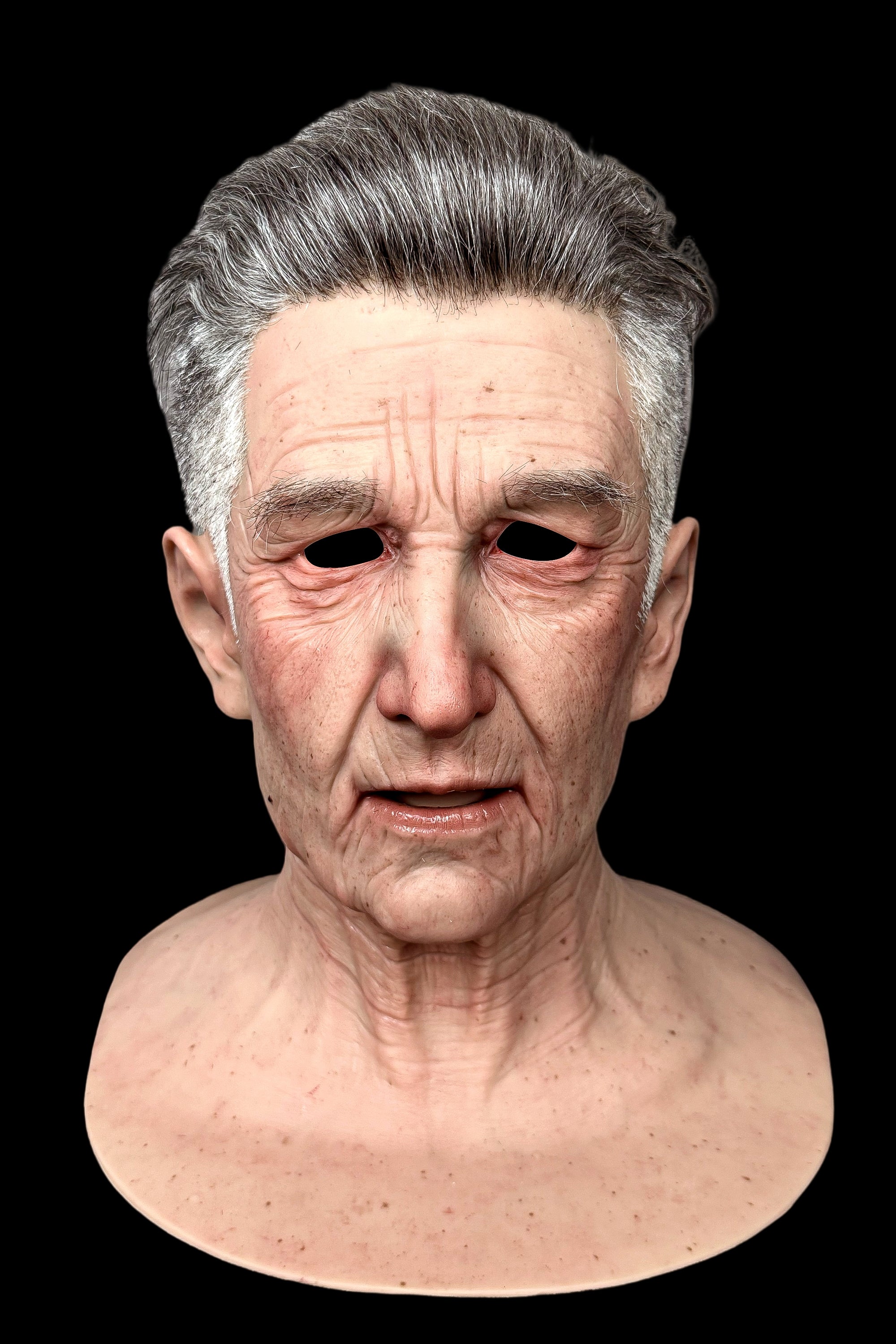 Abby Ultra Realistic Silicone Male Mask – Full Head Lifelike Face Mask for Cosplay, Halloween, Film & Stage SFX Props