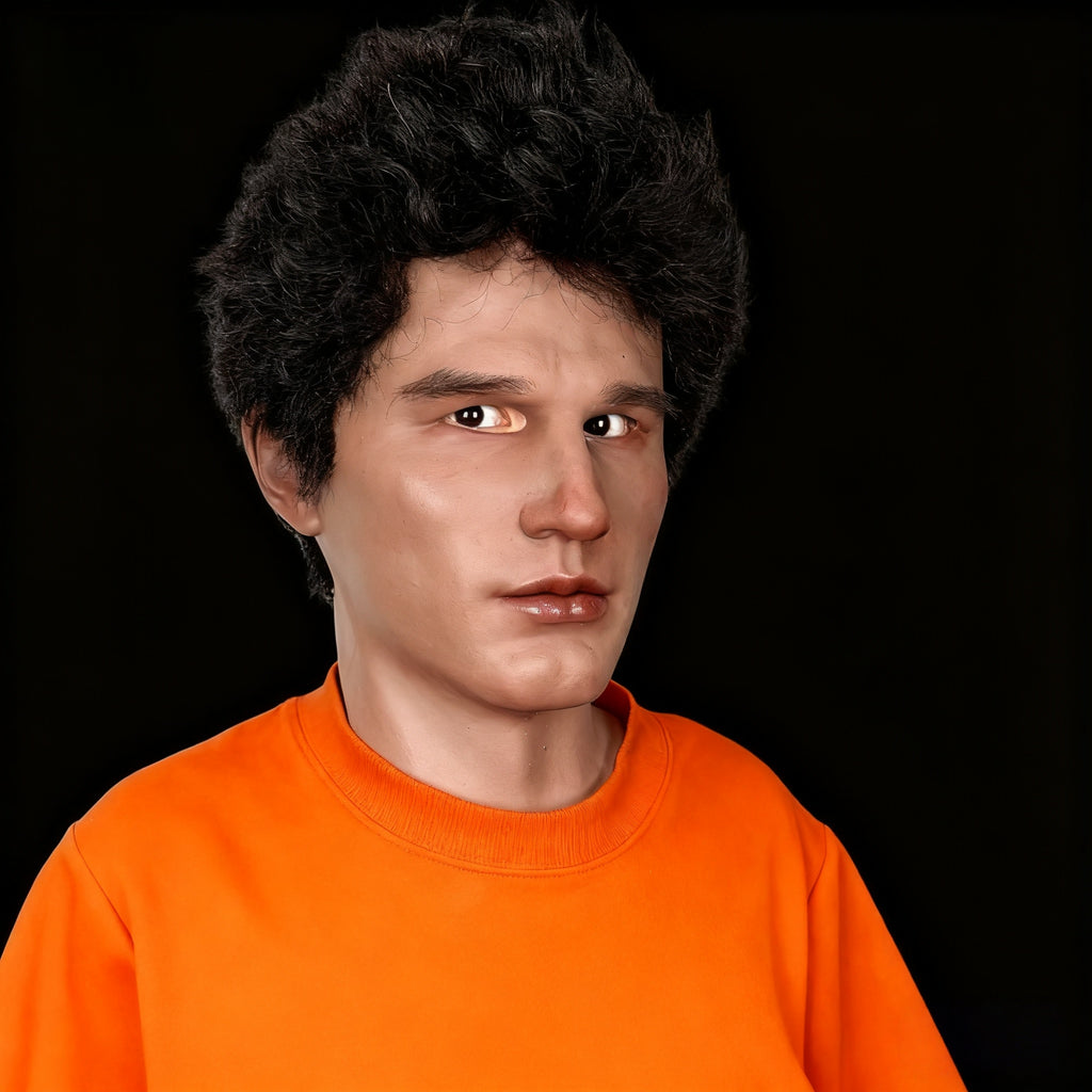 Luwang Ultra Realistic Silicone Mask – Full Head SFX Face Mask for Halloween, Cosplay & Film