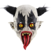 Long Tongue Demon Latex Mask with Glowing Eyes – Halloween Horror Mask