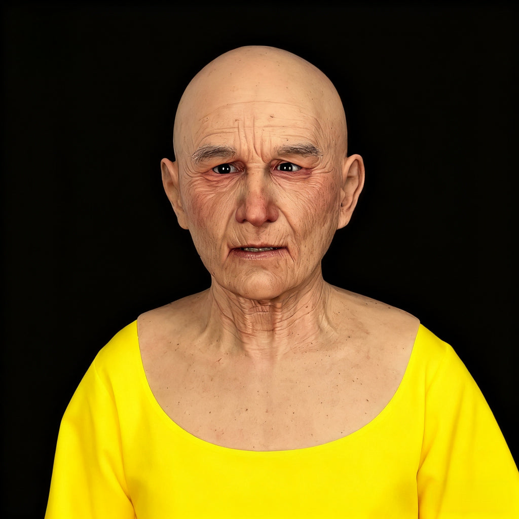 Abby Ultra Realistic Silicone Mask – Professional Full Head Male Face Mask for Halloween, Cosplay & Theater