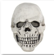 Classic Human Skull Latex Mask – Halloween Skeleton Horror Mask