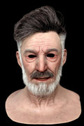 Ente Ultra Realistic Silicone Mask – Full Head Elderly Male Cosplay & Film Prop