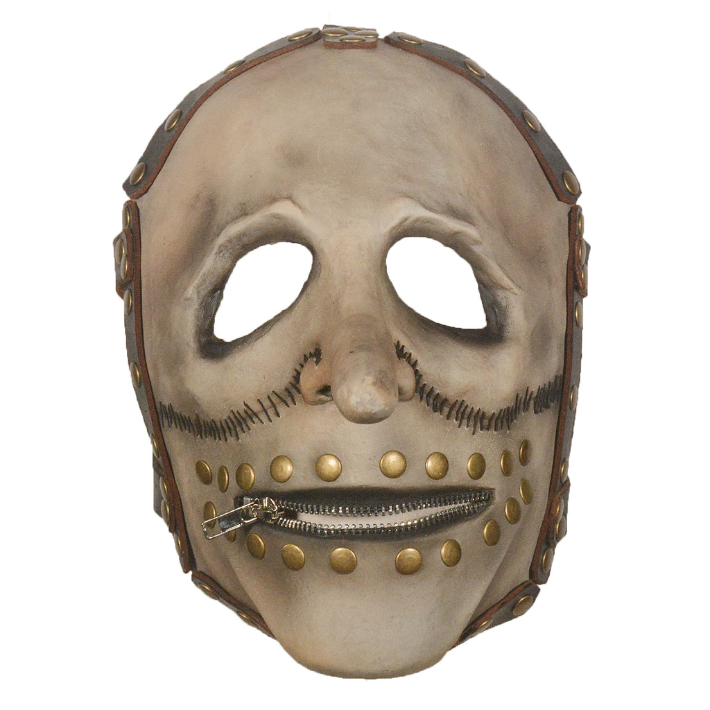 Long Nose Prisoner Latex Mask with Zipper Mouth – Halloween Horror Costume Mask