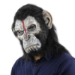 Zombie Ape Latex Mask with Black Hair – Halloween Horror Gorilla Mask