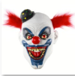 Mini Hat Evil Clown Latex Mask with Red Hair – Halloween Horror Mask