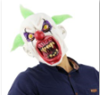Green Hair Monster Clown Latex Mask – Halloween Horror Costume Mask