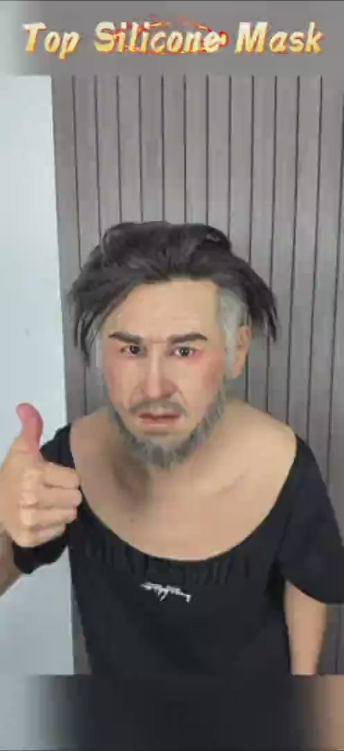 Babylon Silicone Mask for Men Realistic Full Head Cosplay & Costume FX